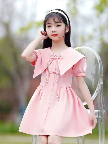 Летняя одежда, платье, юбка на девочку, милый летний наряд маленькой принцессы, в корейском стиле, детская одежда