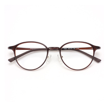 Korean version eye frame small face female oval mirror frame ultralight tungsten carbon plastic steel suitable for high myopia with nose-to-non-slip male