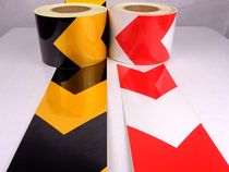 Black yellow reflective arrow red and white reflective tape yellow and black Guide arrow 10cm * 25m special promotion