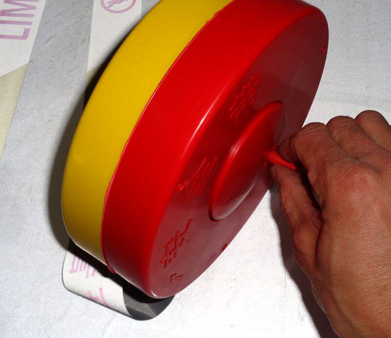 Box-type warning line pay attention to safety warning belt thickened polyester cloth warning belt 100 meters