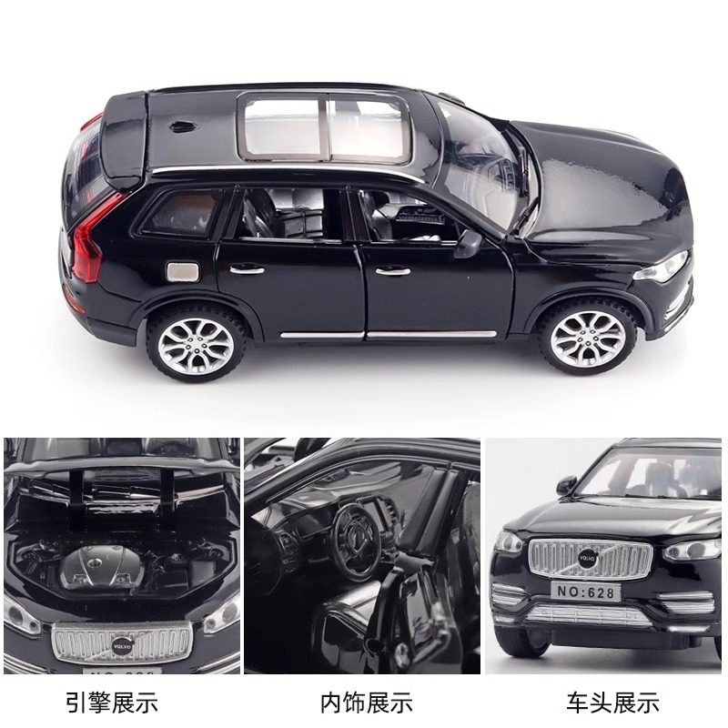 1:32 Volvo Xc90 Car Model Red Suv Alloy Car Volvo Birthday Gift Collection Model Toy Car