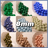 Упаковка, бусины, аксессуар, ожерелье ручной работы, 44 цветов, 8mm