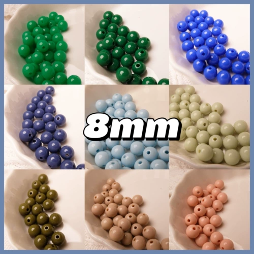 Упаковка, бусины, аксессуар, ожерелье ручной работы, 44 цветов, 8mm