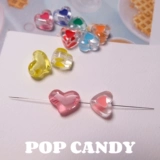 Барсетка ручной работы в виде сердечка, бусины, аксессуар, аксессуары, популярно в интернете