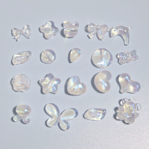 Прозрачная милая брендовая подвеска ручной работы, бусины, с медвежатами, популярно в интернете