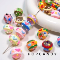 Аксессуар ручной работы, бусины, серьги, браслет, подвеска, милое ожерелье, ручная роспись