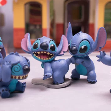 Точечные японские подлинные TOMY Disney Лило и Стич украшения Гача