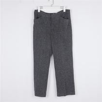 Beautiful single cold Water Creek plus size wool casual pants female straight tube