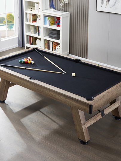 家用台球桌标准型美式黑八三合一多功能室内商用大理石自动桌球台