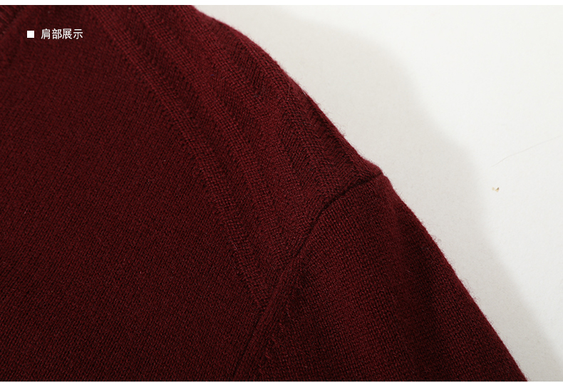 Youngor Youngor Áo len cao cổ nam giới Áo len ấm áp Áo len cashmere YRRY65111MVA - Áo len Cashmere blazer nam
