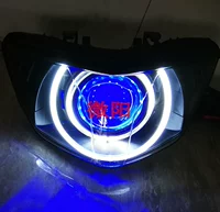 Áp dụng Ống kính xe máy Yamaha RS100 Sửa đổi Xenon Light Angel Devil Eye Headlight Lắp ráp Phụ kiện Ánh sáng - Đèn HID xe máy đèn xe wave rsx