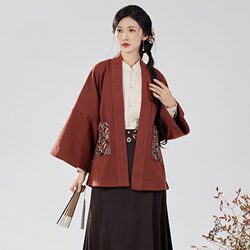 Hanfu ຜູ້ໃຫຍ່ Tang ຊຸດແມ່ຍິງແບບຈີນ Jacket ແມ່ຍິງປັບປຸງ Skirt ໃບຫນ້າມ້າເທິງດູໃບໄມ້ລົ່ນແລະລະດູຫນາວໃຫມ່ແບບຈີນຊຸດປະຈໍາຊາດ