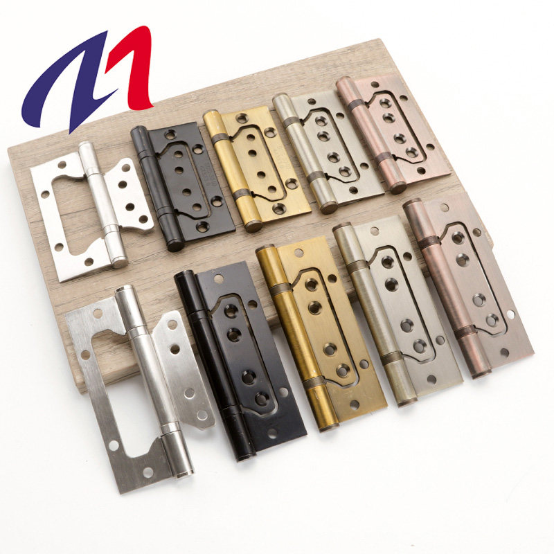 Stainless steel hinged wooden door door folding page heavy 4 inch 5 inch door silent bearing door work page