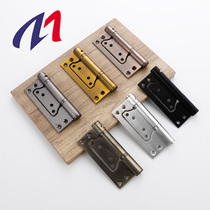 Door closer hinge stainless steel damping invisible door hinge without slotting silent automatic door closing buffer child-mother hinge