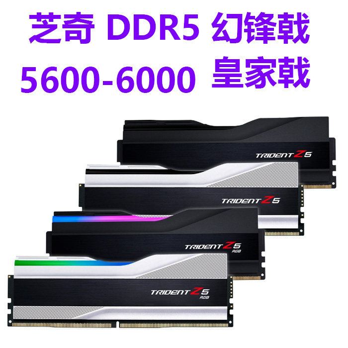 Панель памяти RGB для настольных пк Chiba Fantasy Front Halberd Royal Halberd 16G32G48G DDR5 6000 6400 6800 Изображение 1