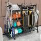 Sports and fitness equipment storage rack home basketball rack kettlebell dumbbell rack foam shaft yoga mat storage rack with wheels