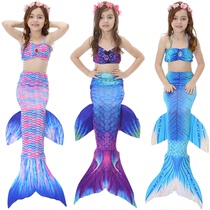 Childrens Mermaids clothing baby fish tail skirt foreign style Princess tail swimsuit suit girl split swimwear