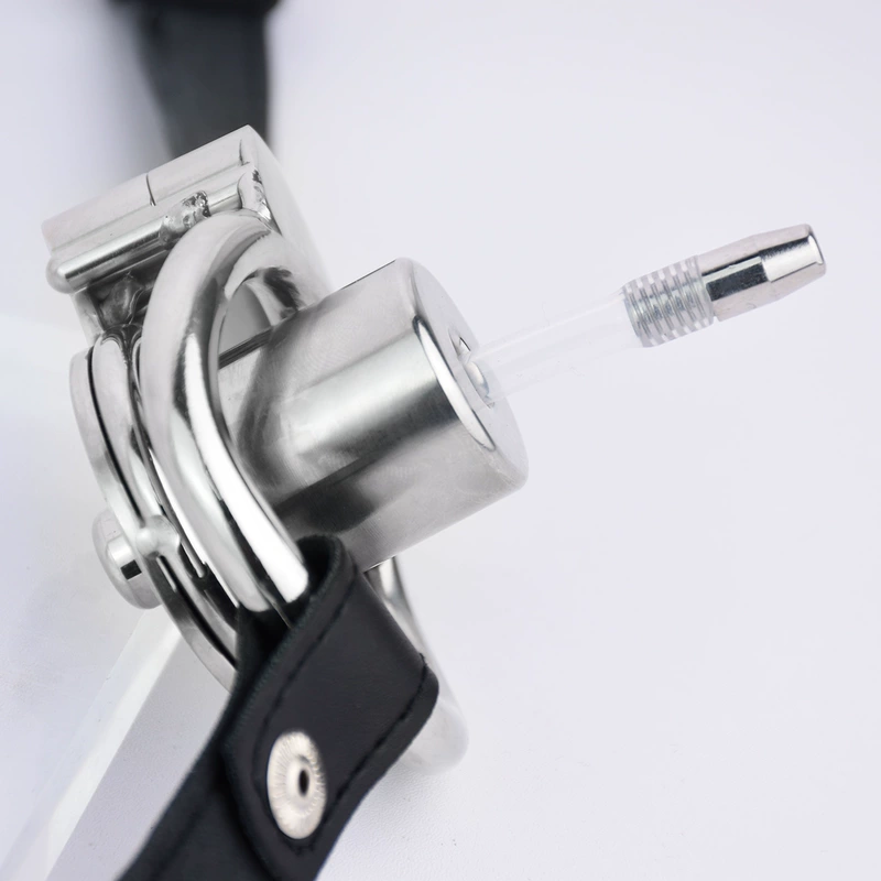 Đai khóa trinh tiết với ống thông mềm, được gia cố để mặc ngoài trời, vòng khóa trinh tiết chống trượt, sản phẩm dành cho người lớn kiêng khem