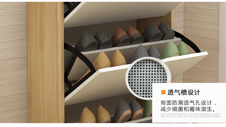Tuỳ chỉnh giày bãi công suất lớn 17cm custom-made siêu đơn giản châu Âu cửa giày giá đỡ tủ phòng khách môi trường hẹp - Buồng tủ quần áo cửa lùa 2 cánh