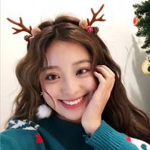 Elk headband hairpin baby headband girl Christmas antler hairclip headdress Mori Korean version of Christmas decoration