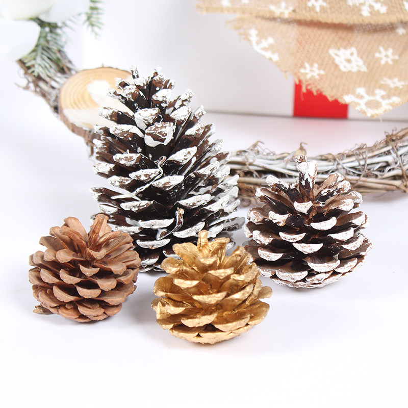 Christmas tree pendant DIY accessories pine tower natural pine cone size primary color shadow props decoration dried flower material bag