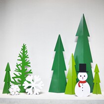 Winter large Christmas decoration window beautiful Chen decorative Christmas tree set set snowman ornaments Snowflake Shopping Mall hotel