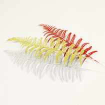 New gold silver and red dead leaves simulation DIY planting wreath rattan Christmas tree accessories decoration supplies Christmas