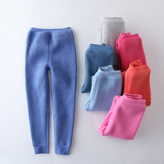 儿童加厚保暖弹力热能裤秋冬校服神器纯棉三层保暖裤男童女童长裤