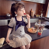 Girls dress with dress for summer clothes 2022 new foreign air girl princess dresses summer small incense style subdresses summer dress dresses