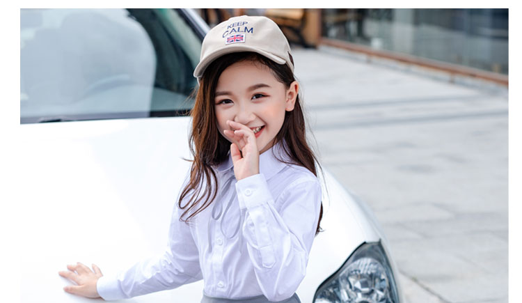 Trẻ em mặc áo sơ mi nữ mới của Hàn Quốc Trắng Big Boy Áo dài tay Trường tiểu học hoang dã Trang phục đồ cho bé gái
