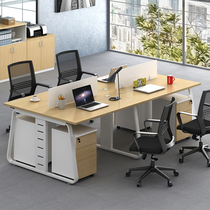 Office furniture staff desk simple modern screen desk combination staff Station card holder office table and chair