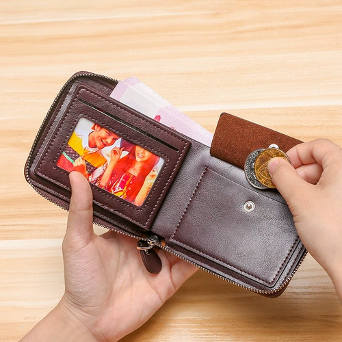 Короткий бумажник, кошелек с молнией, картхолдер, сумка, 2025 года, подходит для подростков