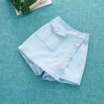 Girl Denim Shorts Summer Clothing Great Boy Pants Skirt Children Thin summer mid-childrens baby skirt Dress Pants Foreign trendy