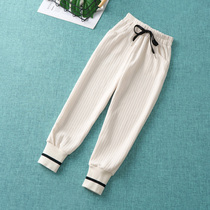 Girl Pants Casual Pants 2022 New Spring Dress Women Great Boy Trousers Foreign Air Spring Autumn Money Baby Children Pants Loose