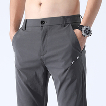 Chuandie summer thin slacks men 2021 New Fashion casual cold texture stretch mens trousers