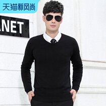 Traditional sweater Commuter business slim fit mens business autumn and winter business casual fashion sweater
