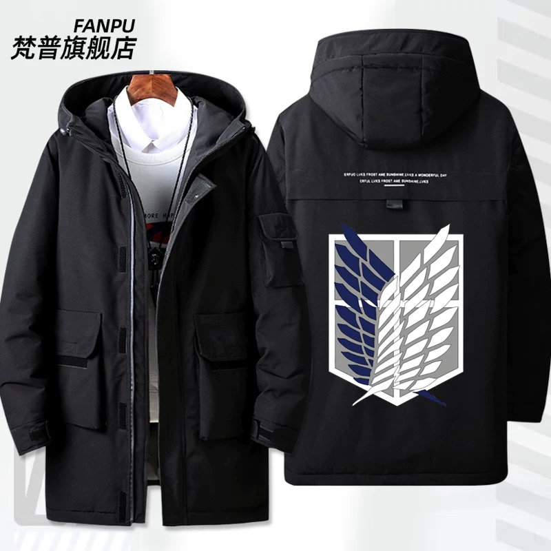 Winter down jacket with down, sweatshirt