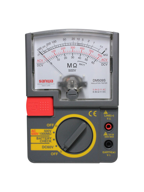 Sanwa DM509S imported pointer insulation resistance tester high-precision 500V analog megger