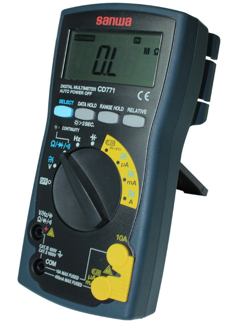 Sanwa Cd771 High-Precision Standard Digital Multimeter for Home Use, Automatic Range Multi-Purpose Multimeter for Electricians