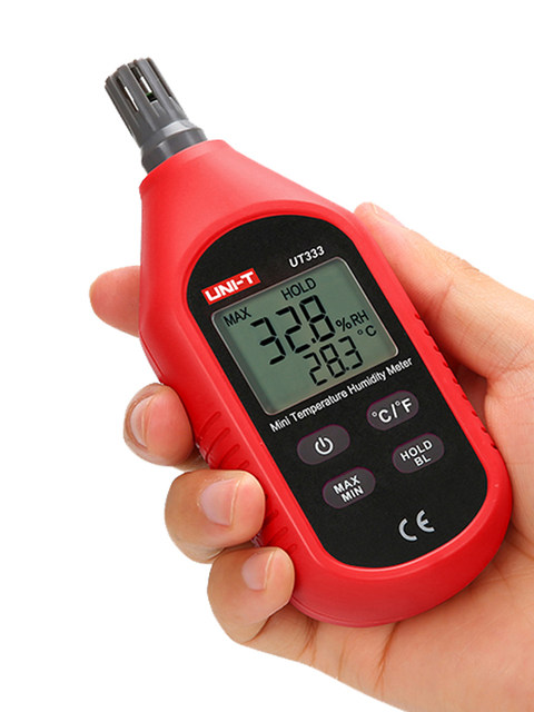 Uliide Ut333/Ut333Bt Mini Temperature and Humidity Meter Industrial Environment Laboratory Hygrometer/Thermometer