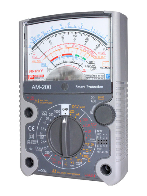 SINKYO Japanese AM-200 pointer multimeter high-precision mechanical analog meter zero center 10K resistance