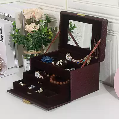 Jewelry box Princess European jewelry storage box Drawer style jewelry box Bracelet box Jewelry cosmetic box