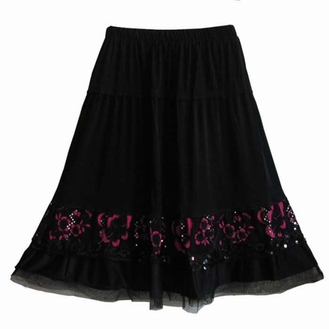 Trung niên nhảy vuông váy thời trang mùa hè mẹ băng lụa váy váy của phụ nữ trung niên ăn mặc váy ngắn đặc biệt cung cấp chân váy bút chì