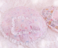 Розовый, с медвежатами