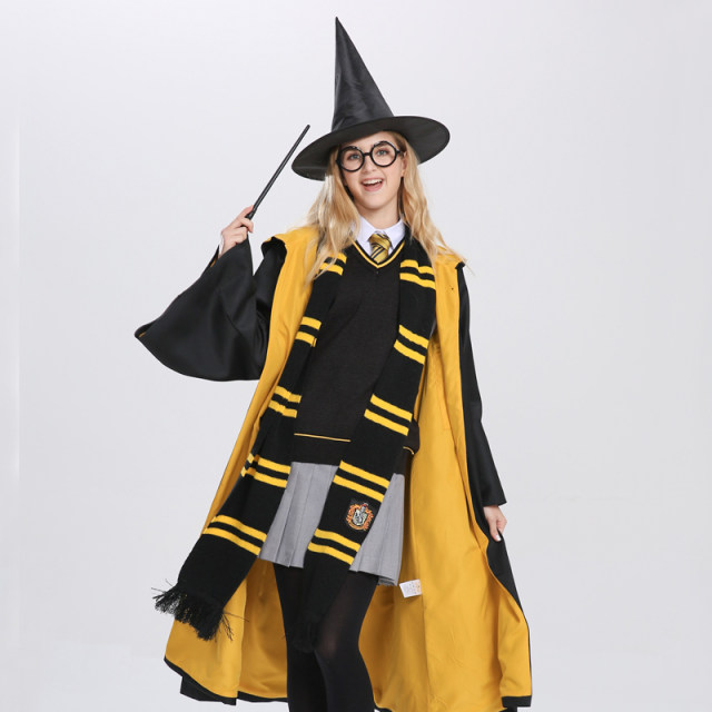 Harry Potter magic robe cosplay costume performance cloak full set wizard robe Halloween costume