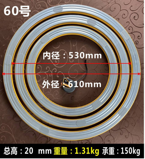 금속 식탁 턴테이블 기본 유리 대리석 회전 베어링 원형 ​​테이블 가정용 식탁 스피너 회전 트랙