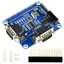 Raspberry Pi 4B dual channel isolated RS232 expansion board SPI control SC16IS752 SP3232 scheme