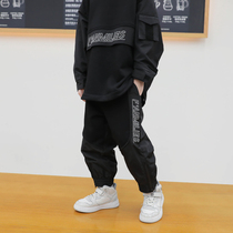 Childrens clothing childrens pants 2020 Autumn new boys loose casual pants in big children black trousers tide primary school students