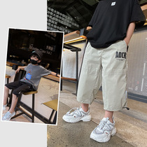 Fan Mi grain boy seven-point shorts childrens handsome tooling pants tide big boy fried street loose childrens clothing tide wear
