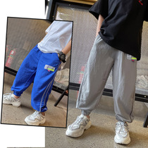 Boy summer thin anti mosquito pants tide children summer 2021 new cotton trousers